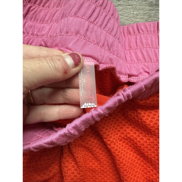 Free People Movement Nothing But Net Athletic Athleisure Set Size XS Orange Pink - Picture 8 of 12